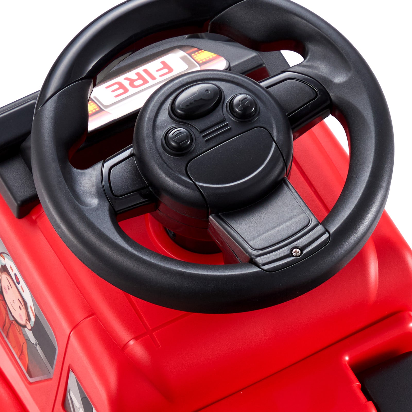Classic Ride-on Car For Toddlers With Music And Storage, Red_voghion.com
